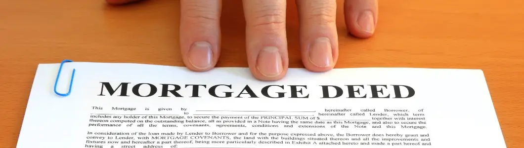 Image of a paper reading "mortgage deed". | Keystone Law