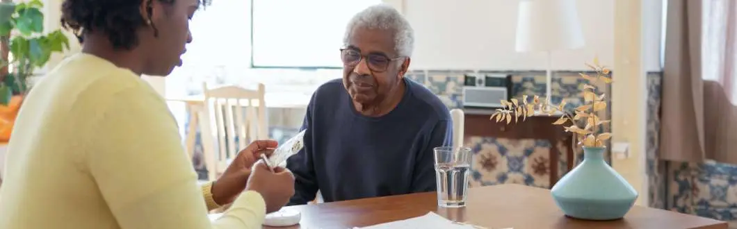 two people having a conversation