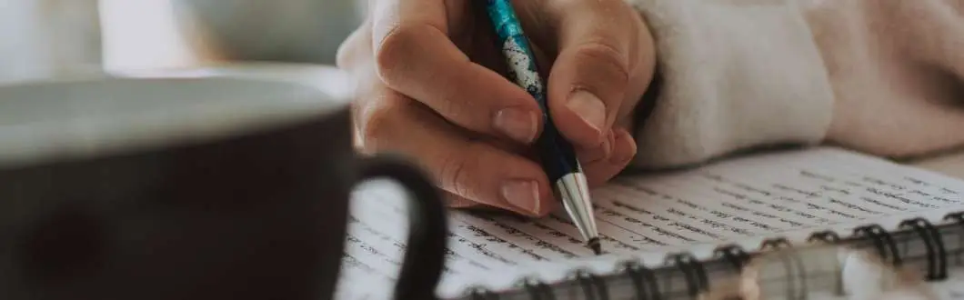 person writing