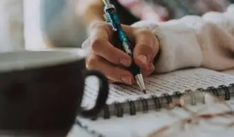 person writing