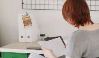 a lady reading