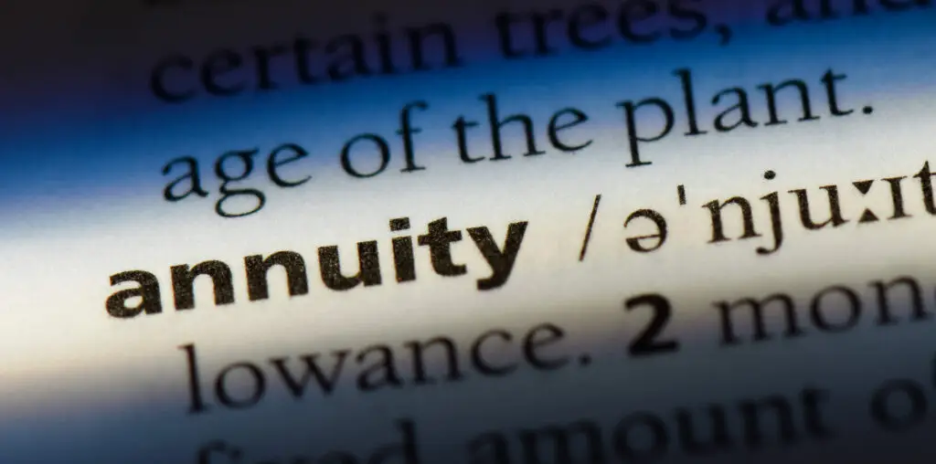 annuity word in a dictionary