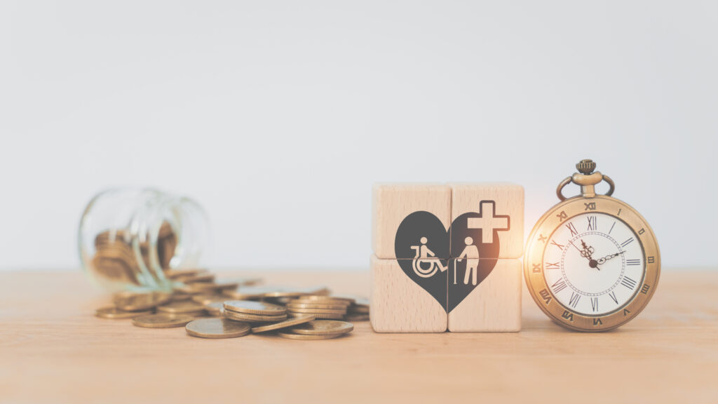 For elderly old people health care concept
