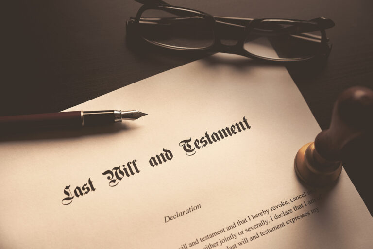 Last Will and Testament concept