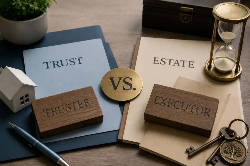 Trustee vs Executor Image